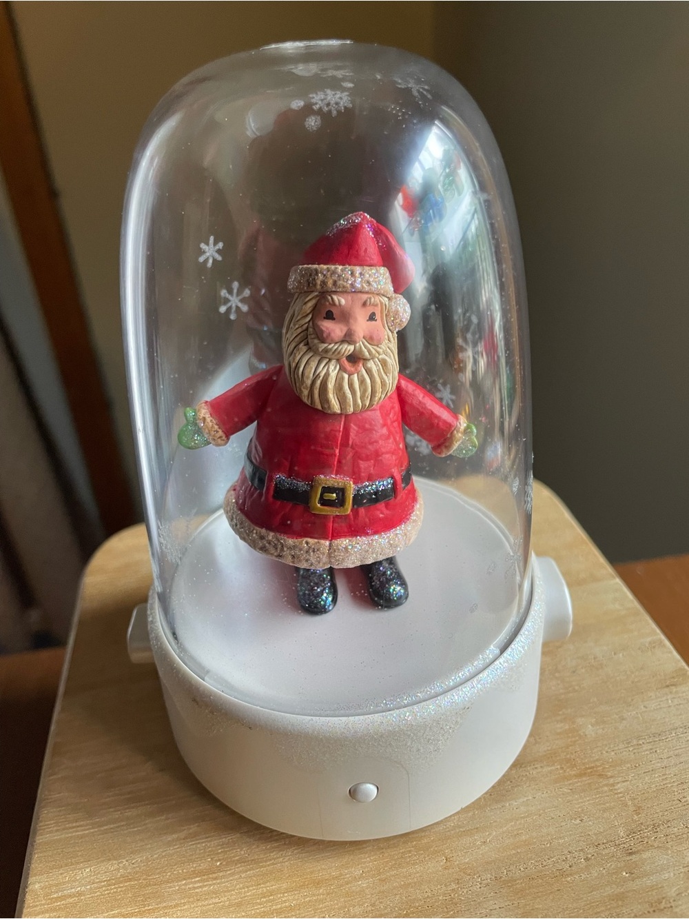 HALLMARK 2008 HAPPY TAPPERS Musical Santa Christmas Decor Figurine Works